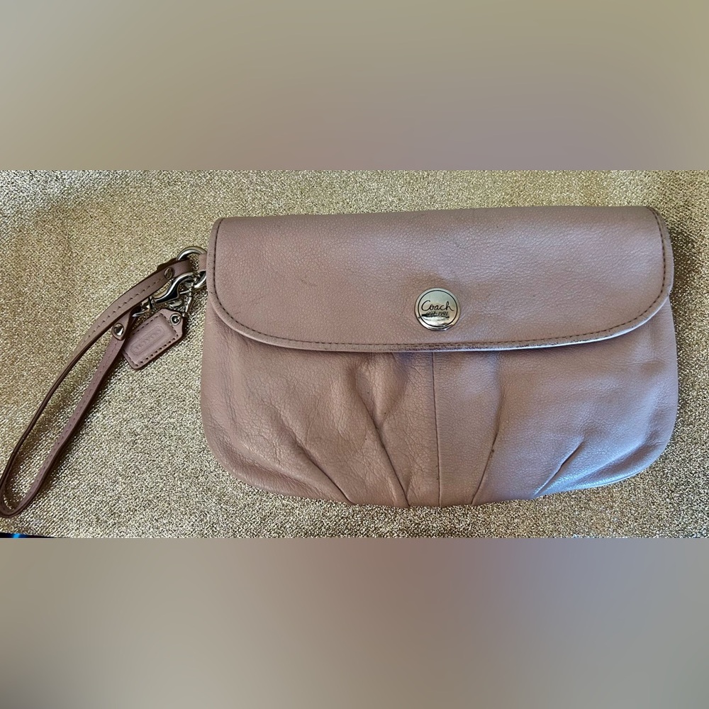 Coach Leather Wristlet - Picture 2 of 9